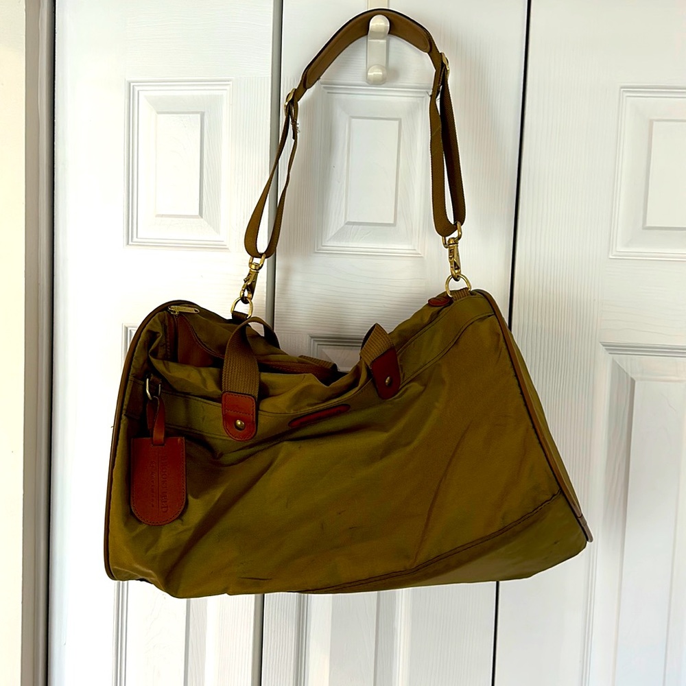 Hartmann Weekender Nylon and Leather Crossbody  Perfect for Carry On or Getaway